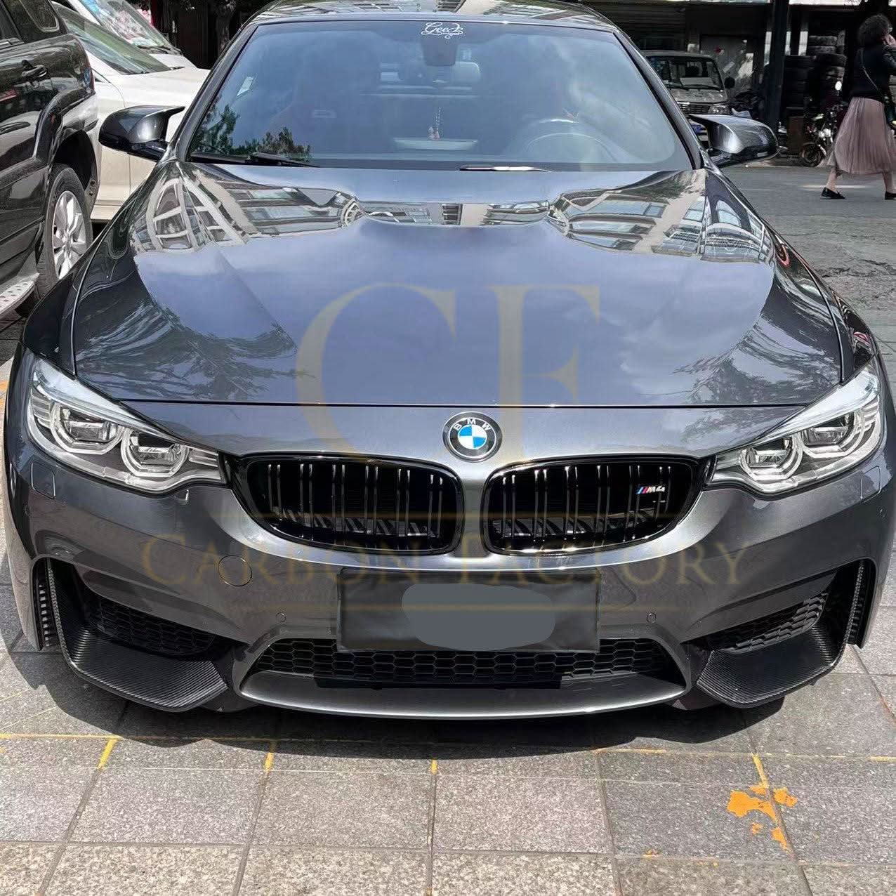 MP Style Pre-Preg Carbon Fibre Front Splitter Covers for BMW F80 M3 F82 F83 M4 14-20 - Carbon Factory