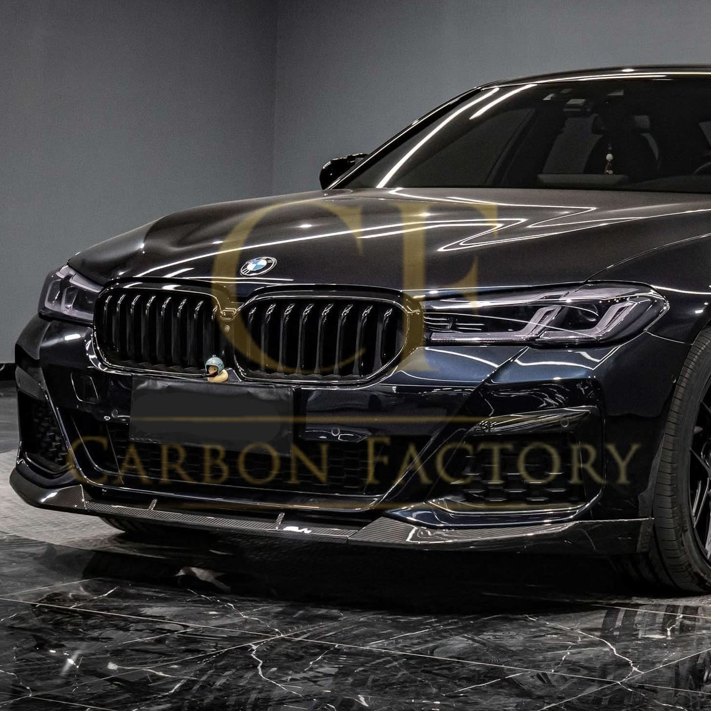 MP Style Pre-Preg Carbon Fibre Front Splitter for BMW G30 5 Series LCI 20-23 - Carbon Factory