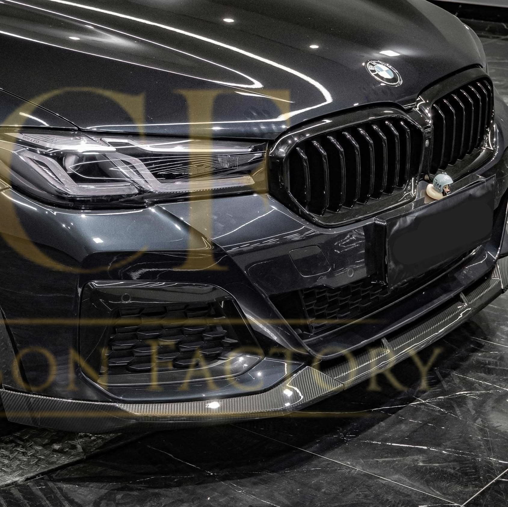 MP Style Pre-Preg Carbon Fibre Front Splitter for BMW G30 5 Series LCI 20-23 - Carbon Factory