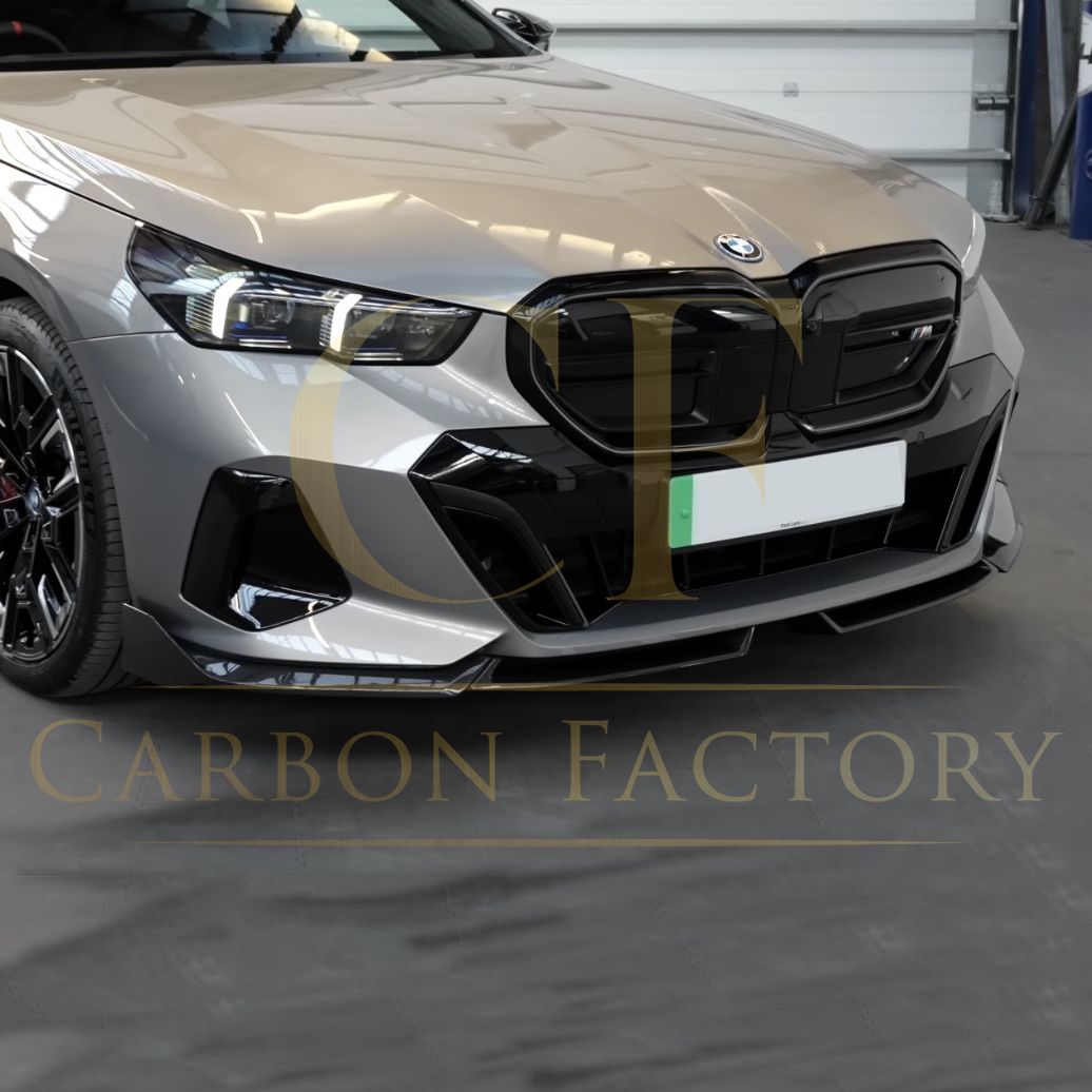 MP Style Pre-Preg Carbon Fibre Front Splitter for BMW G60 5 Series 24-Present - Carbon Factory