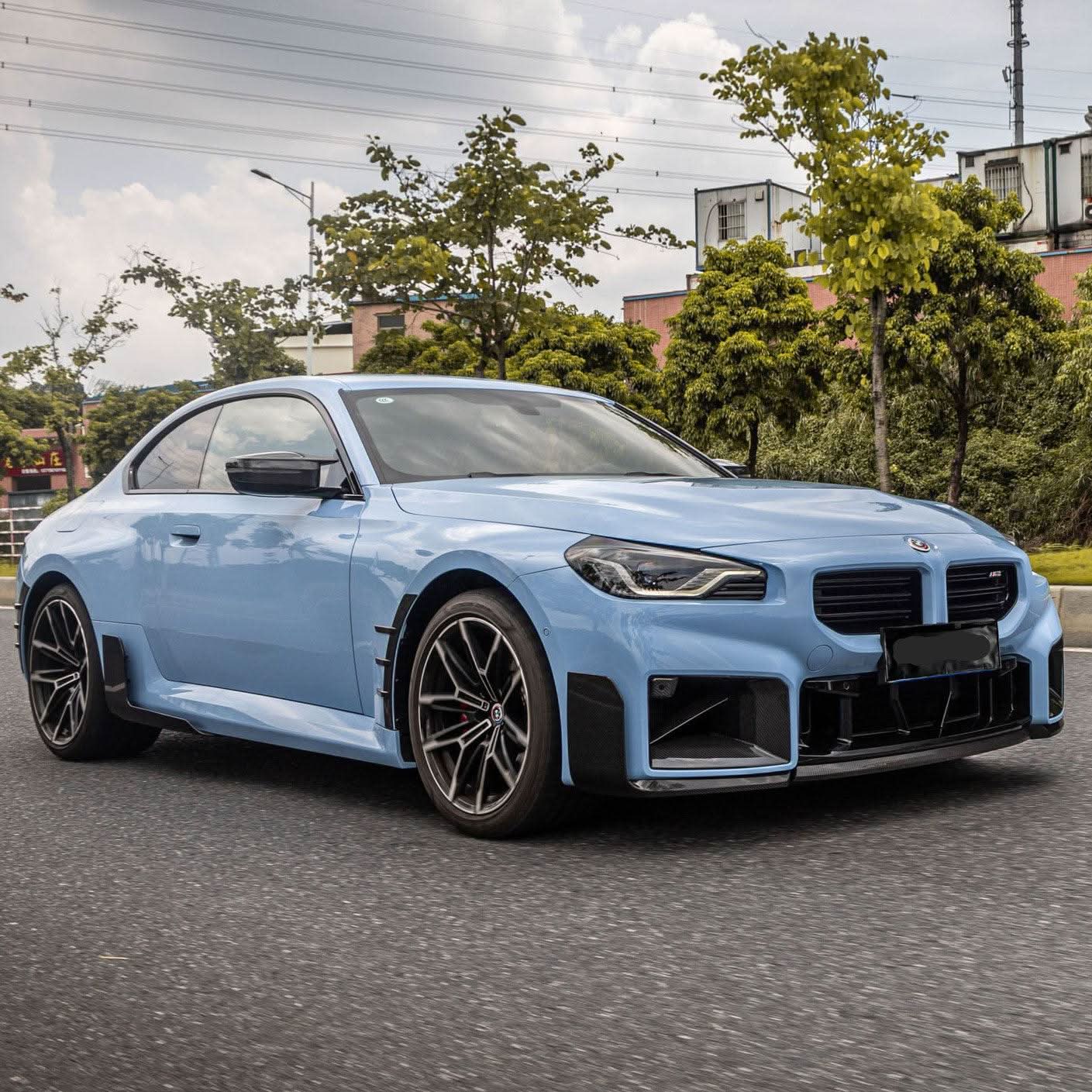 MP Style Pre-Preg Carbon Fibre Front Splitter for BMW G87 M2 23-Present - Carbon Factory