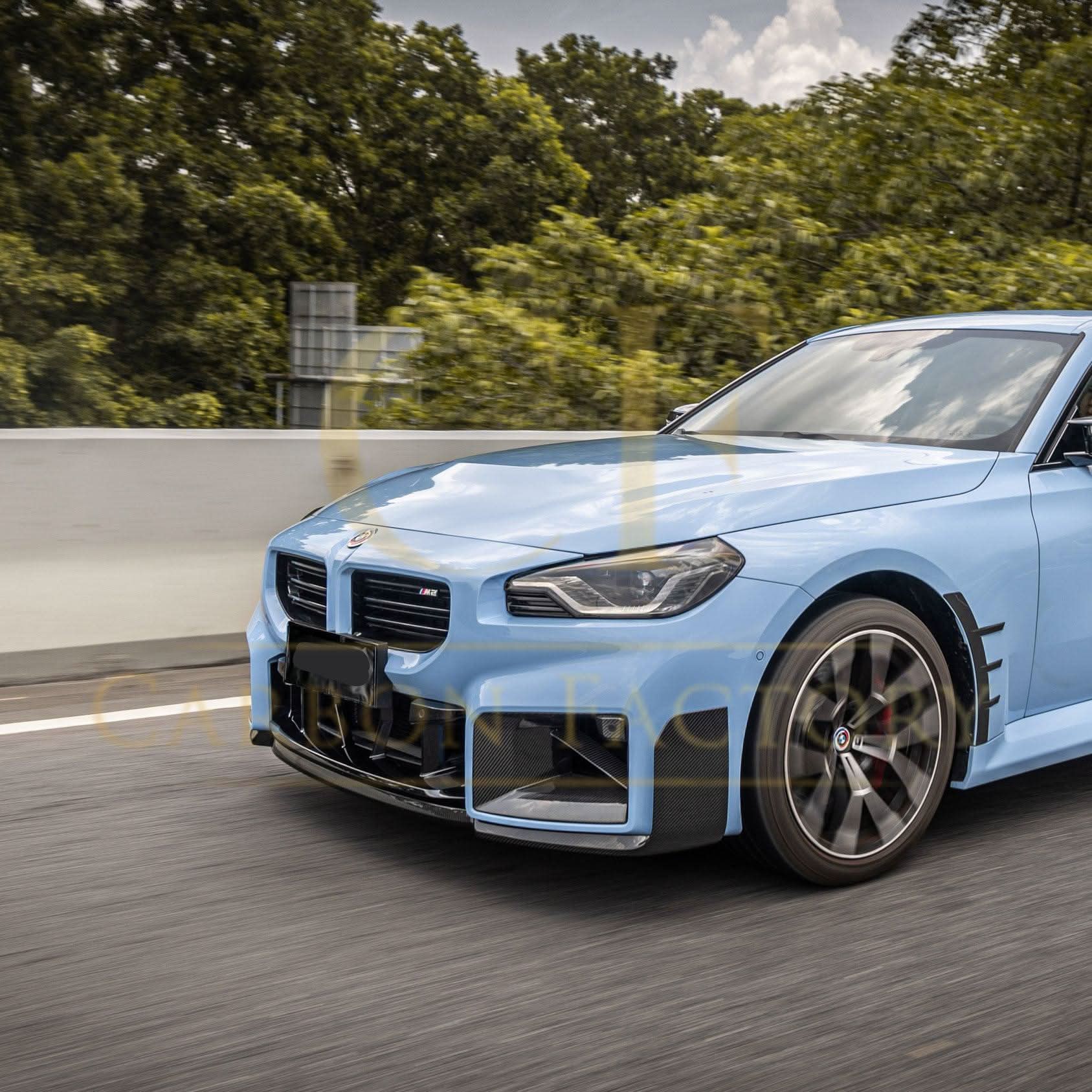MP Style Pre-Preg Carbon Fibre Front Splitter for BMW G87 M2 23-Present - Carbon Factory