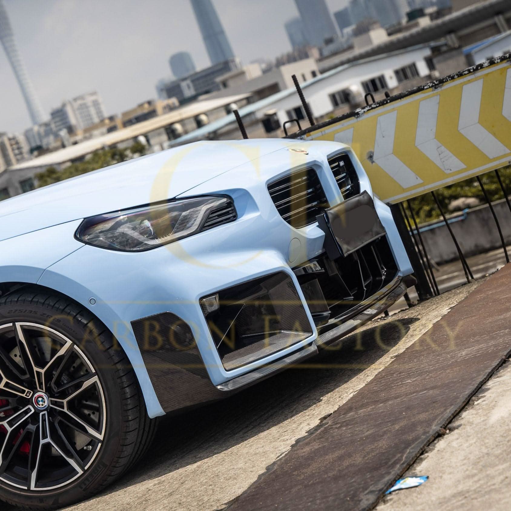 MP Style Pre-Preg Carbon Fibre Front Splitter for BMW G87 M2 23-Present - Carbon Factory
