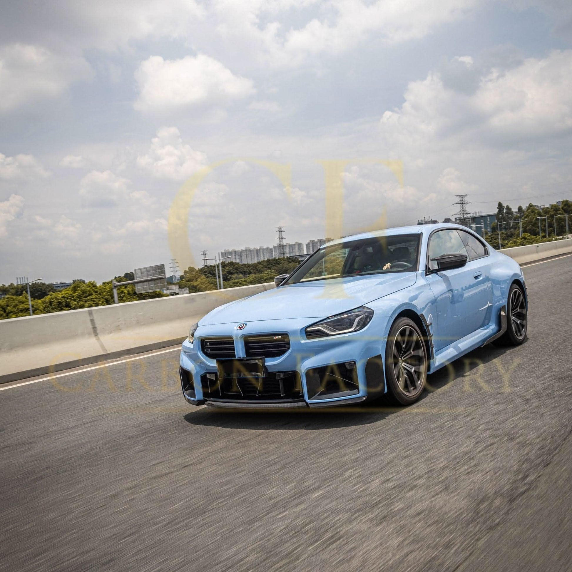 MP Style Pre-Preg Carbon Fibre Front Splitter for BMW G87 M2 23-Present - Carbon Factory