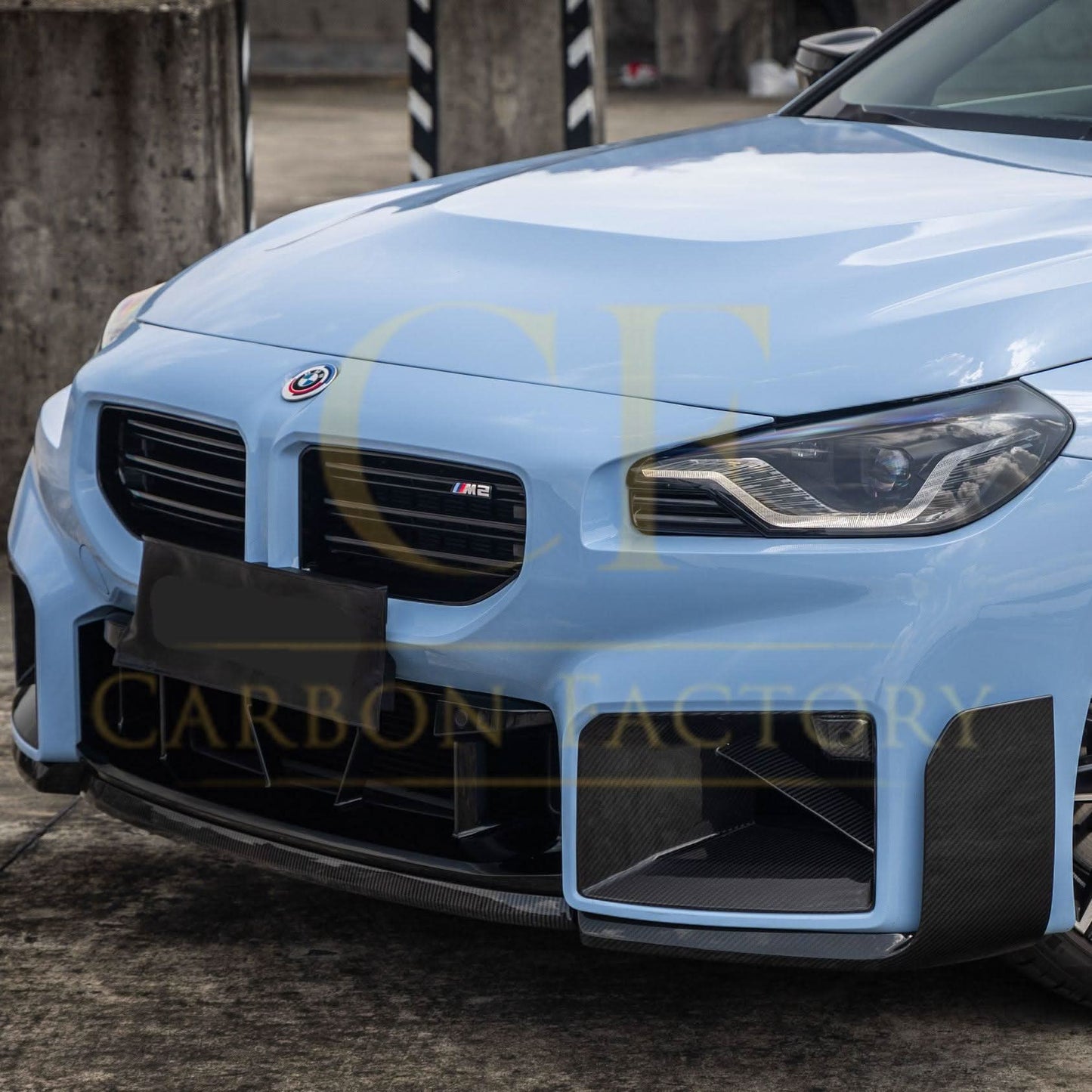 MP Style Pre-Preg Carbon Fibre Front Splitter for BMW G87 M2 23-Present - Carbon Factory