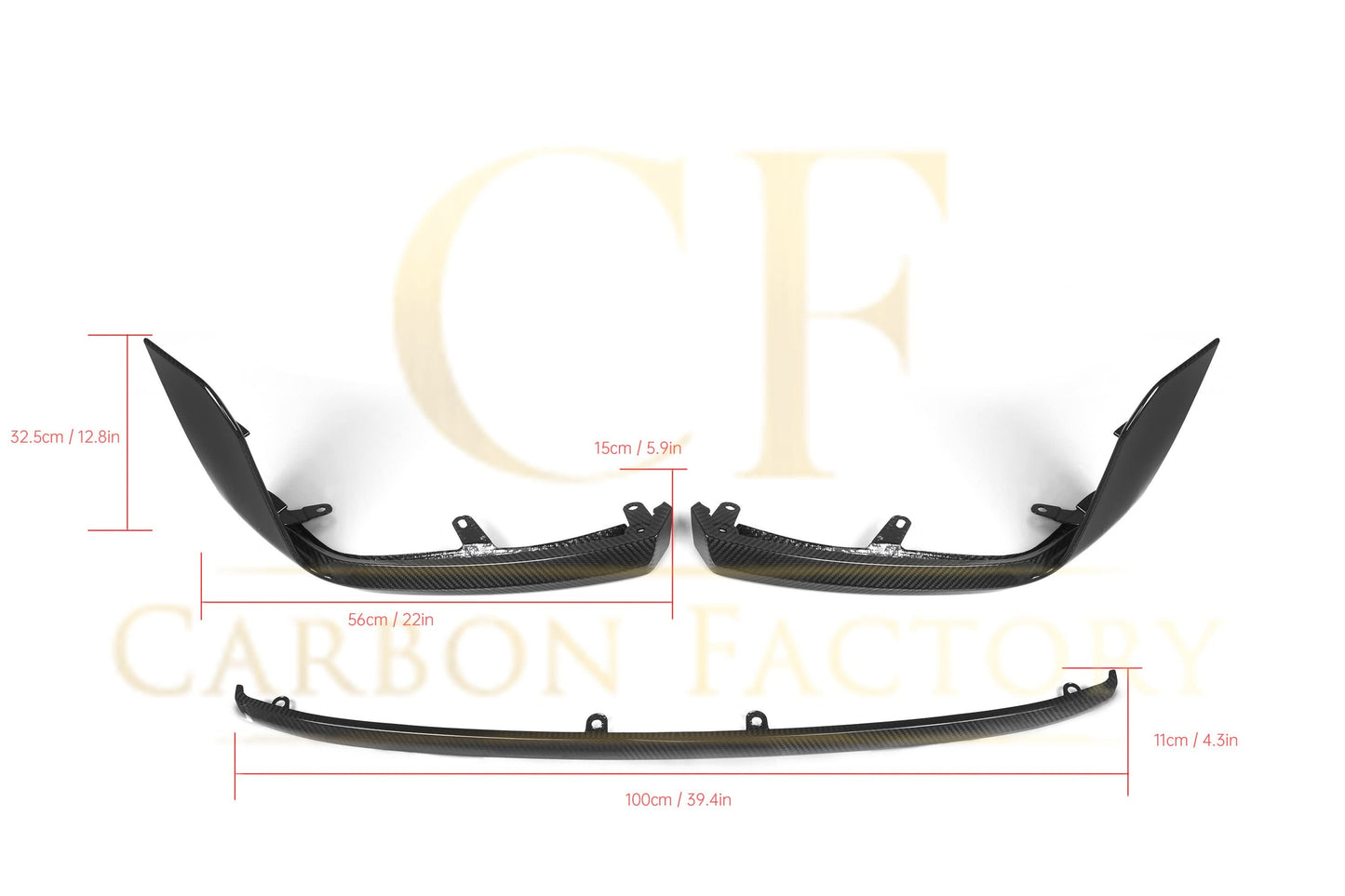 MP Style Pre-Preg Carbon Fibre Front Splitter for BMW G87 M2 23-Present - Carbon Factory