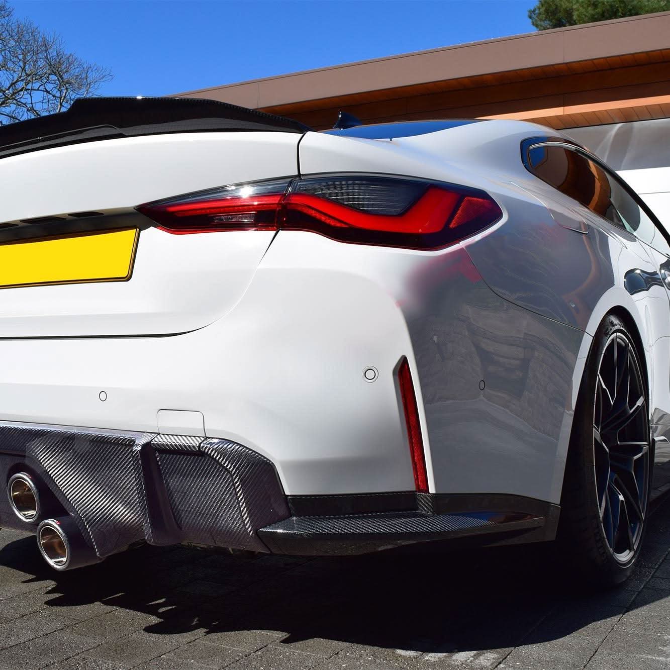 OEM Style Pre-Preg Carbon Fibre Rear Bumper Spats for BMW G82 G83 M4 21-Present - Carbon Factory