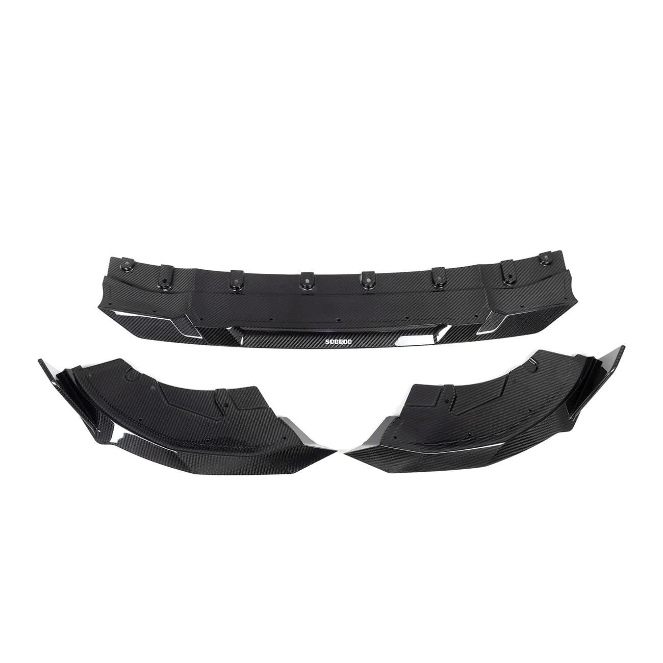 SQ Style Pre-Preg Carbon Fibre Front Splitter for BMW 2 Series G42 Coupe 21-Present - Carbon Factory