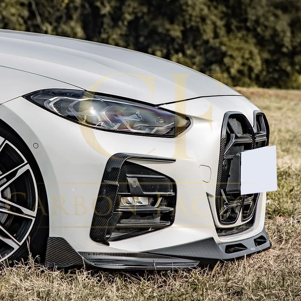 SQ Style Pre-Preg Carbon Fibre Front Splitter for BMW 4 Series G22 G23 20-Present - Carbon Factory