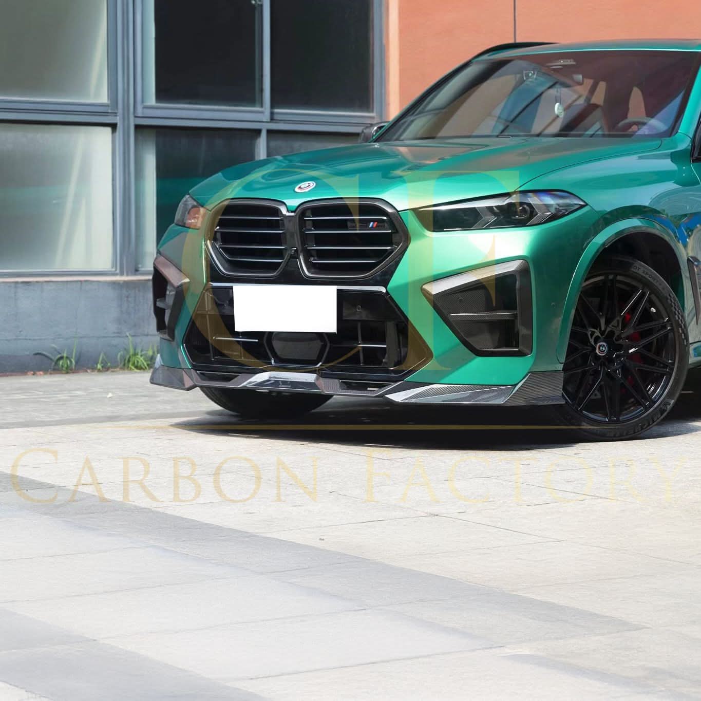 SQ Style Pre-Preg Carbon Fibre Front Splitter for BMW F95LCI X5M 24-Present - Carbon Factory