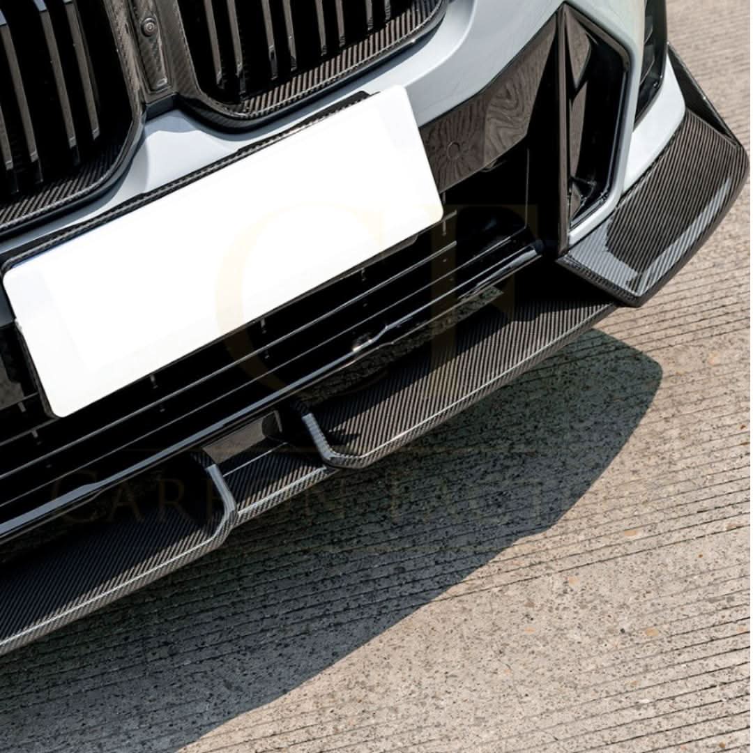 SQ Style Pre-Preg Carbon Fibre Front Splitter for BMW G01 LCI G02 LCI 2022-Present - Carbon Factory