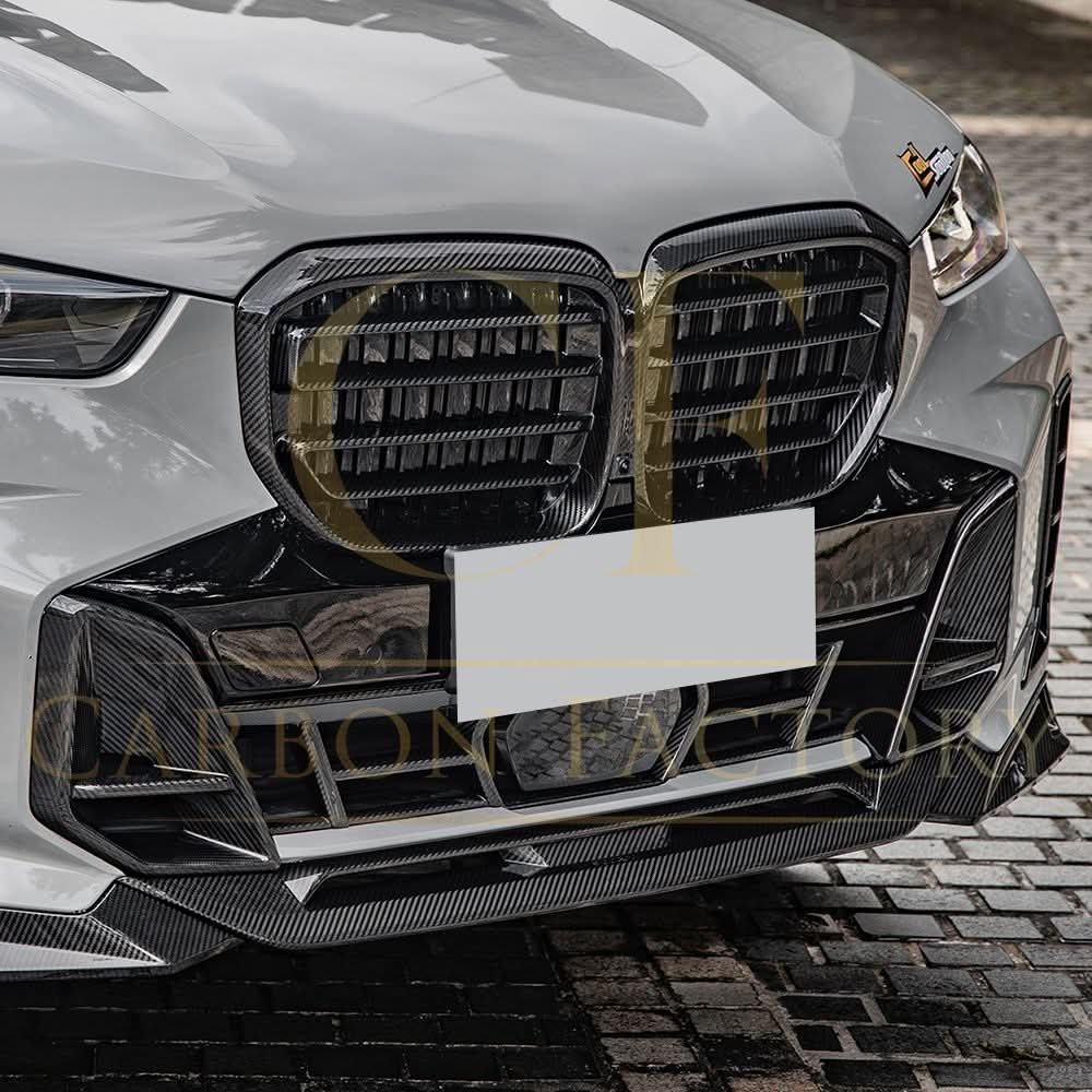SQ Style Pre-Preg Carbon Fibre Front Splitter for BMW G05 X5 LCI 23-25 - Carbon Factory