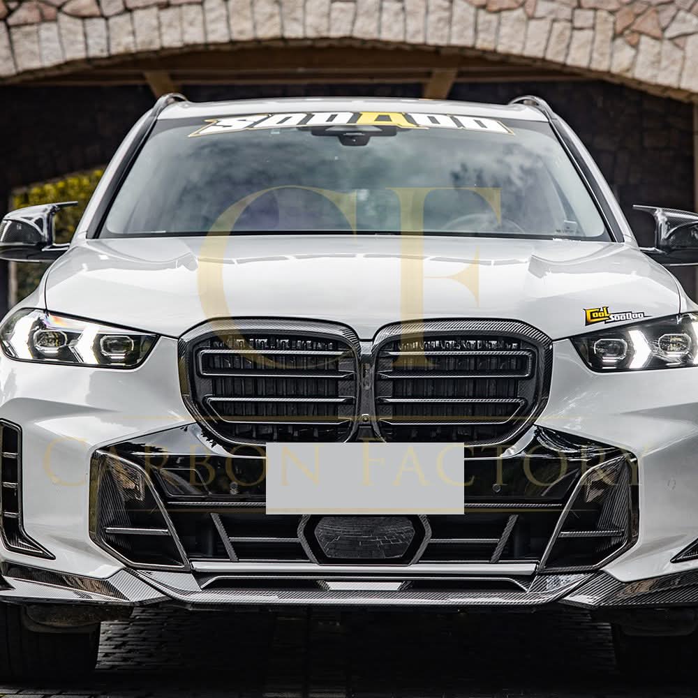 SQ Style Pre-Preg Carbon Fibre Front Splitter for BMW G05 X5 LCI 23-25 - Carbon Factory