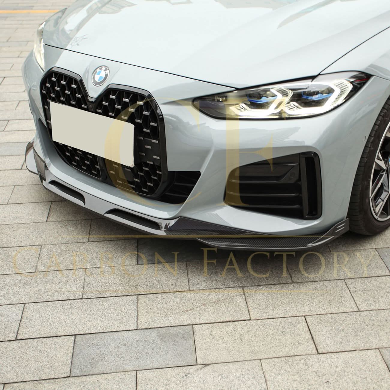 SQ Style Pre-Preg Carbon Fibre Front Splitter for BMW G26 4 Series Gran Coupe i4 21-24 - Carbon Factory