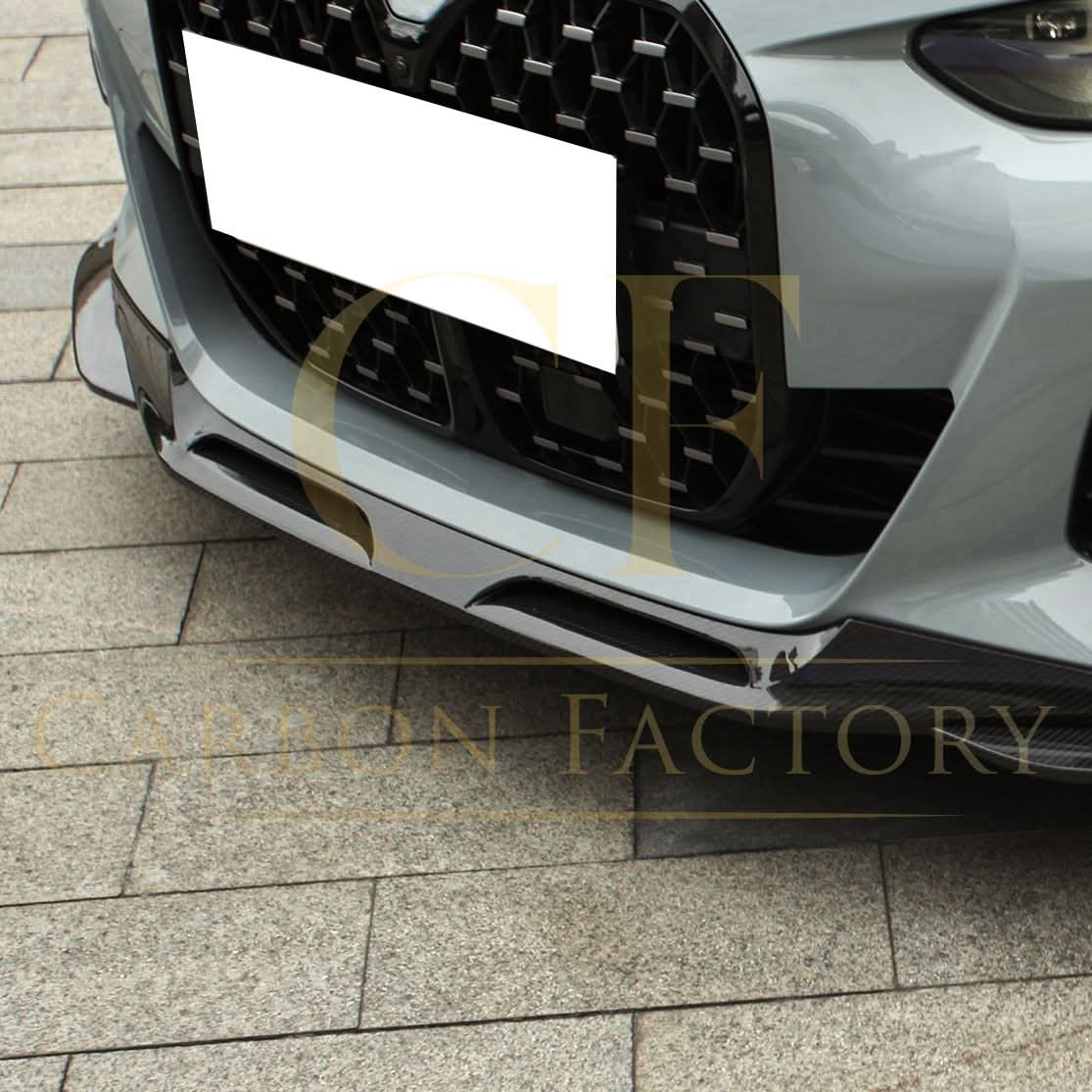 SQ Style Pre-Preg Carbon Fibre Front Splitter for BMW G26 4 Series Gran Coupe i4 21-24 - Carbon Factory