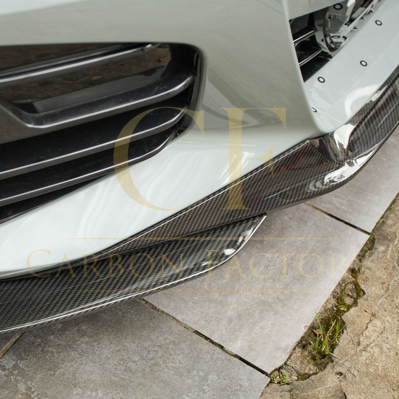 SQ Style Pre-Preg Carbon Fibre Front Splitter for BMW G26 4 Series Gran Coupe i4 21-24 - Carbon Factory
