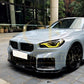 V Style Pre-Preg Carbon Fibre Front Splitter for BMW G87 M2 23-Present - Carbon Factory