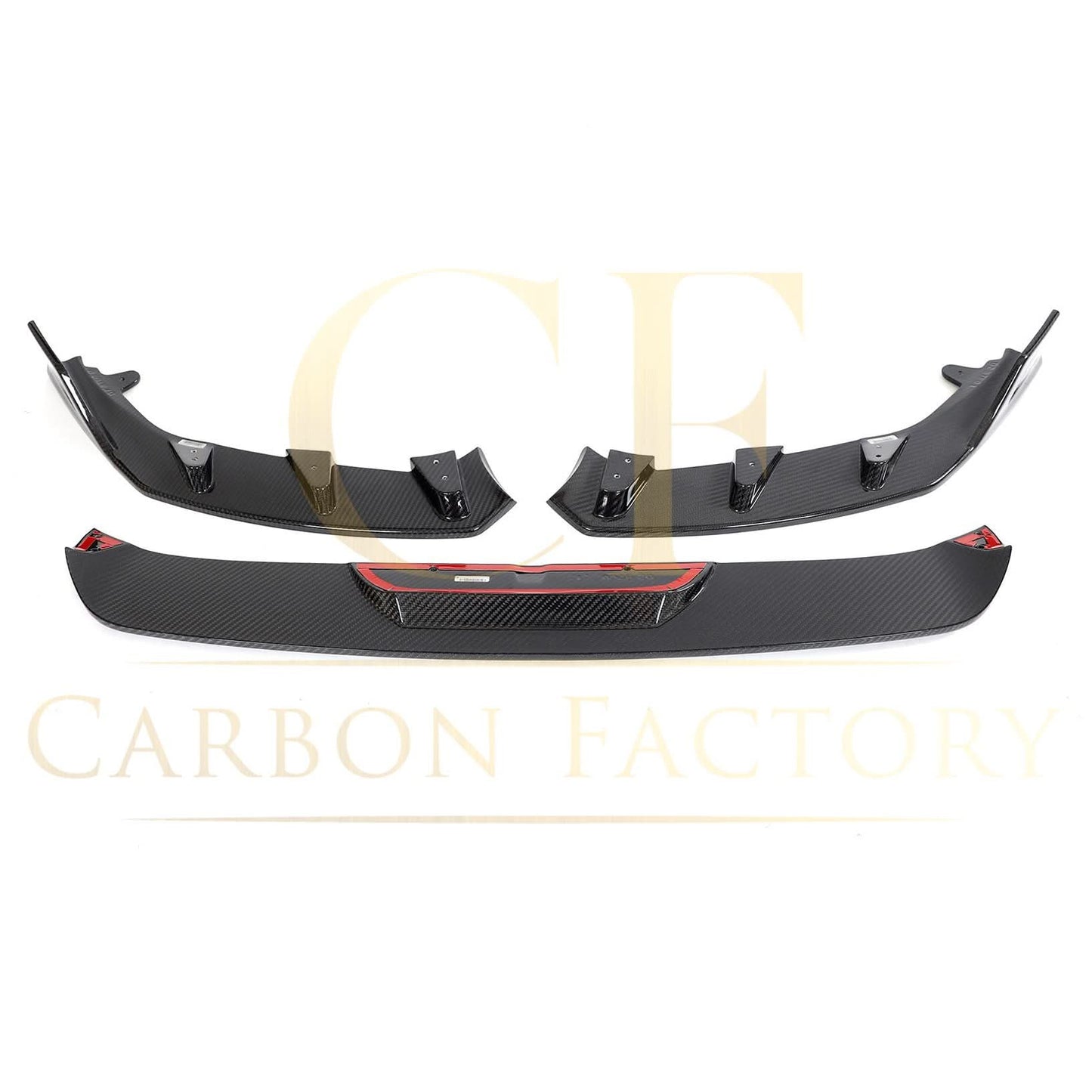 V Style Pre-Preg Carbon Fibre Front Splitter for BMW G87 M2 23-Present - Carbon Factory