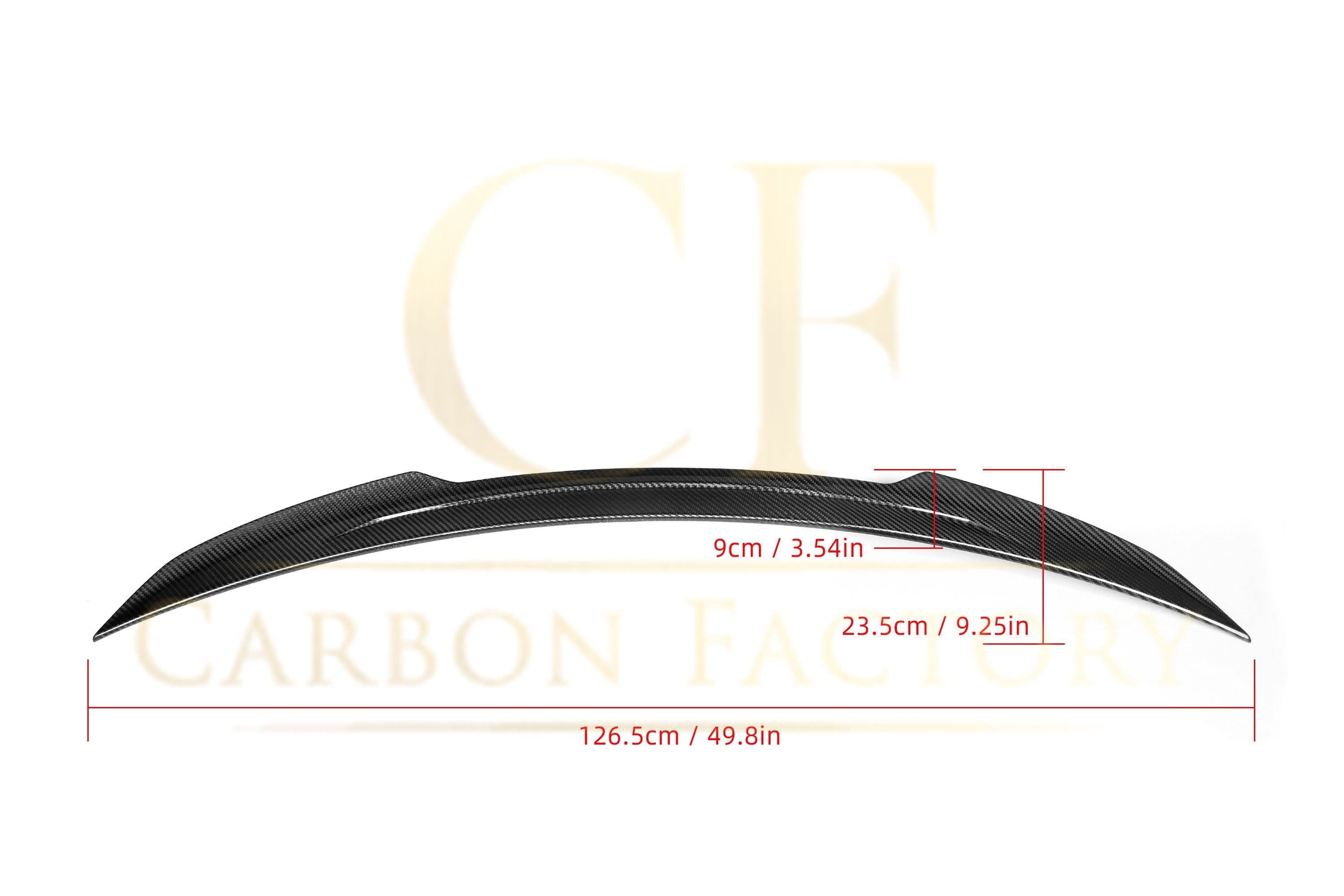 X Style Pre-Preg Carbon Fibre Boot Spoiler for Mercedes Benz W205 C Class 15-21 - Carbon Factory