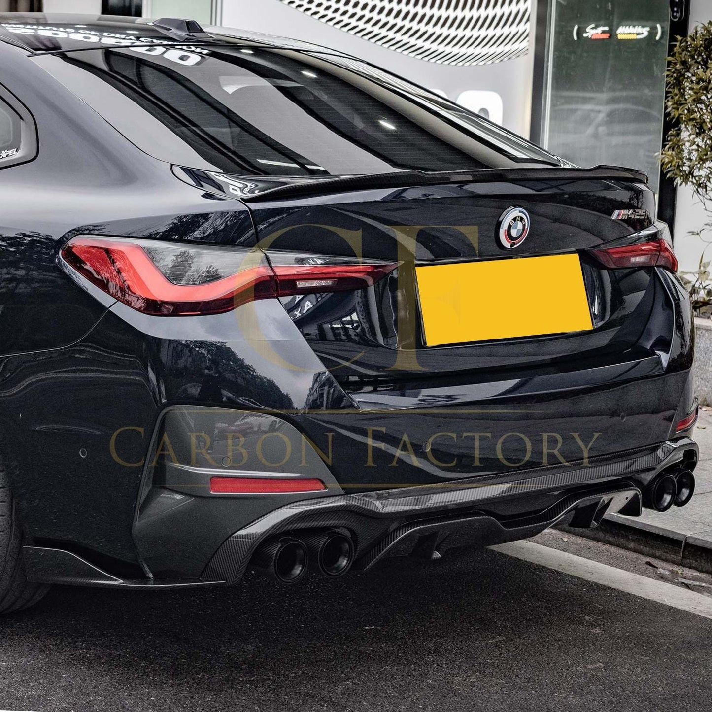 CF Style Pre-Preg Carbon Fibre Boot Spoiler for BMW G26 4 Series Gran Coupe i4 20-25 - Carbon Factory