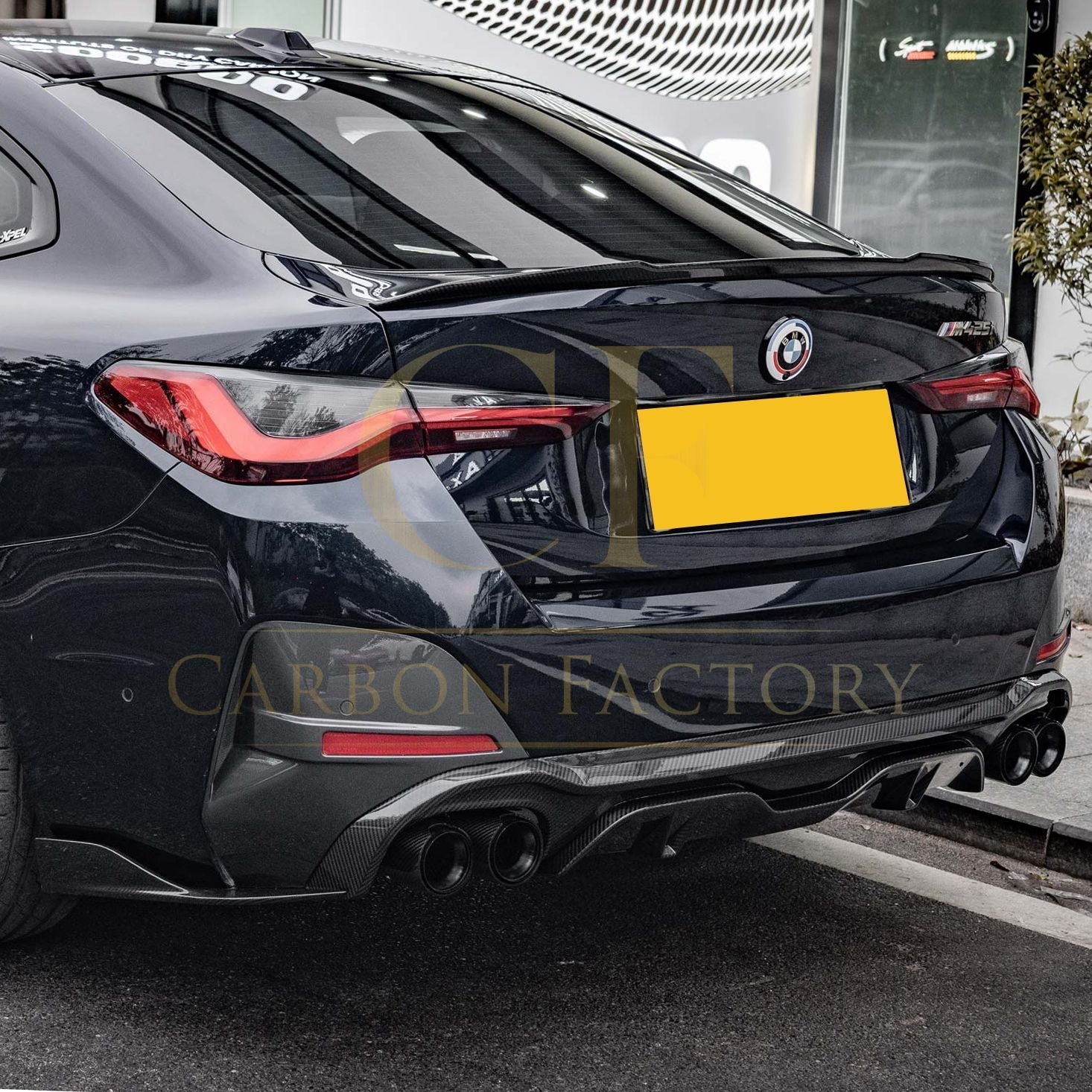 CF Style Pre-Preg Carbon Fibre Boot Spoiler for BMW G26 4 Series Gran Coupe i4 20-25 - Carbon Factory