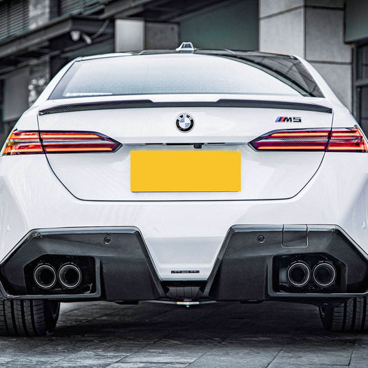 CF Style Pre-Preg Carbon Fibre Rear Spoiler for BMW G60 5 Series G90 M5 24-Present - Carbon Factory