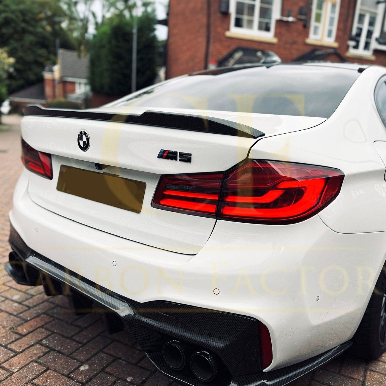 CS Style Pre-Preg Carbon Fibre Boot Spoiler for BMW 5 Series G30 F90 M5 17-23 - Carbon Factory
