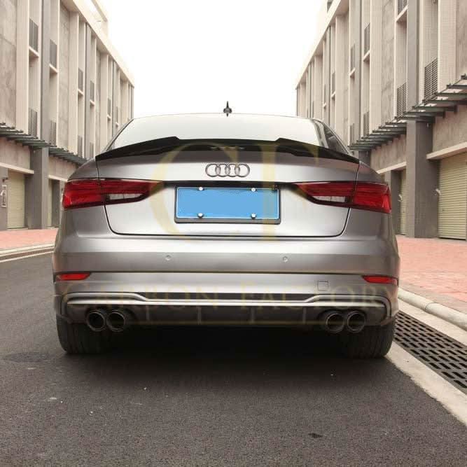 DA Style Pre-Preg Carbon Fibre Boot Spoiler for Audi A3 S3 RS3 Saloon 13-20 - Carbon Factory