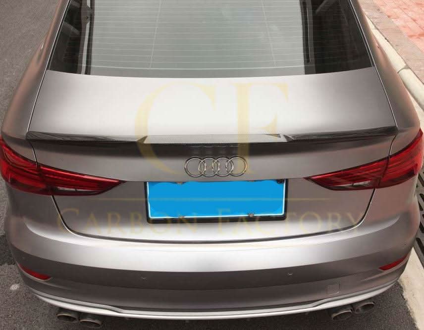 DA Style Pre-Preg Carbon Fibre Boot Spoiler for Audi A3 S3 RS3 Saloon 13-20 - Carbon Factory