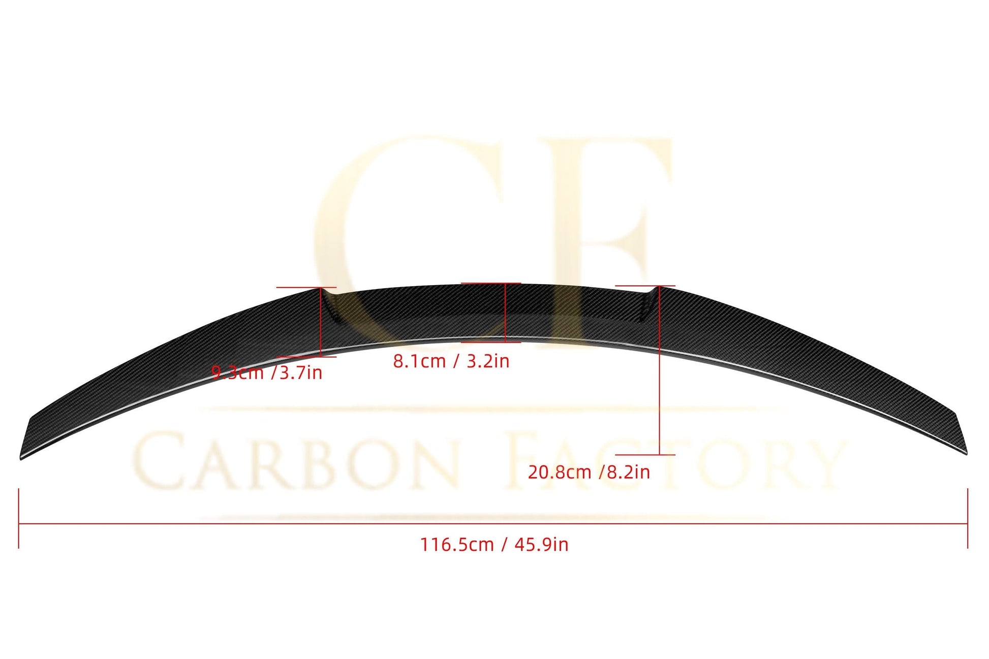 DA Style Pre-Preg Carbon Fibre Boot Spoiler for Audi A3 S3 RS3 Saloon 13-20 - Carbon Factory