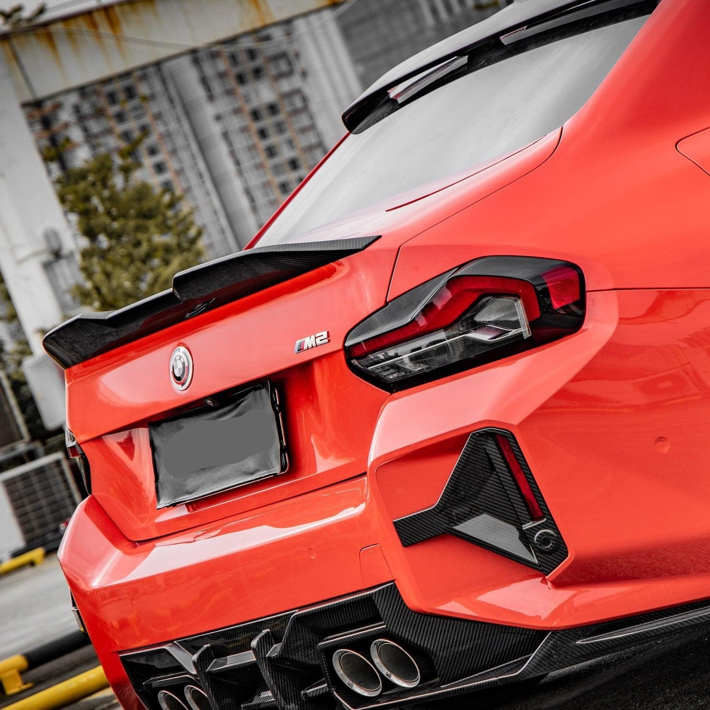 MP Style 1 Pre-Preg Carbon Fibre Boot Spoiler for BMW G87 M2 G42 2 Series 23-Present - Carbon Factory
