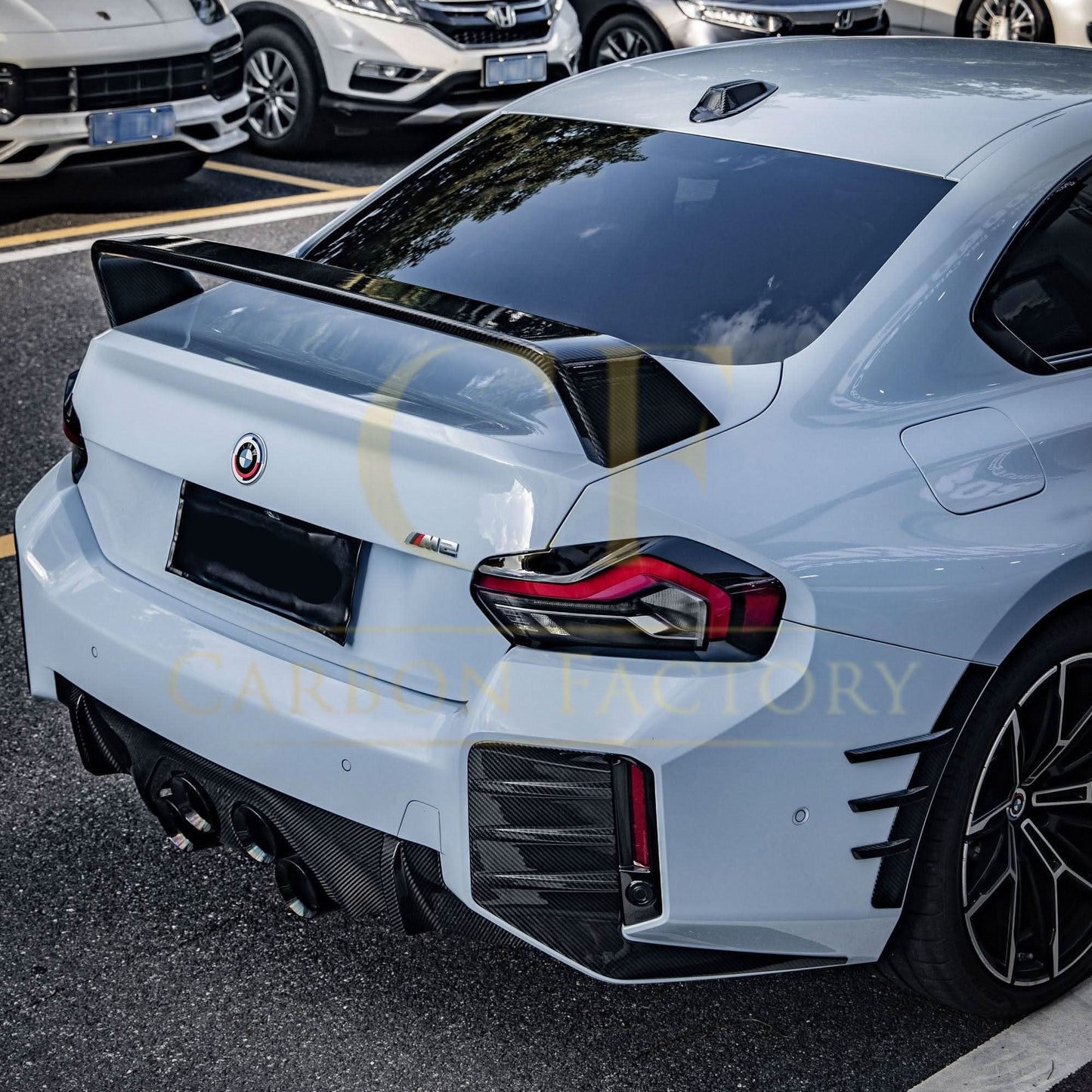 MP Style 2 Pre-Preg Carbon Fibre Boot Spoiler for BMW G87 M2 G42 2 Series 23-Present - Carbon Factory