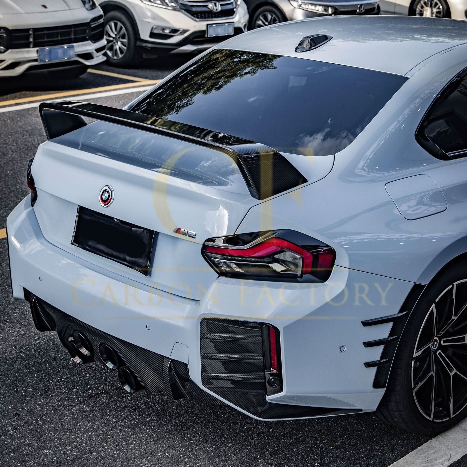 MP Style 2 Pre-Preg Carbon Fibre Boot Spoiler for BMW G87 M2 G42 2 Series 23-Present - Carbon Factory