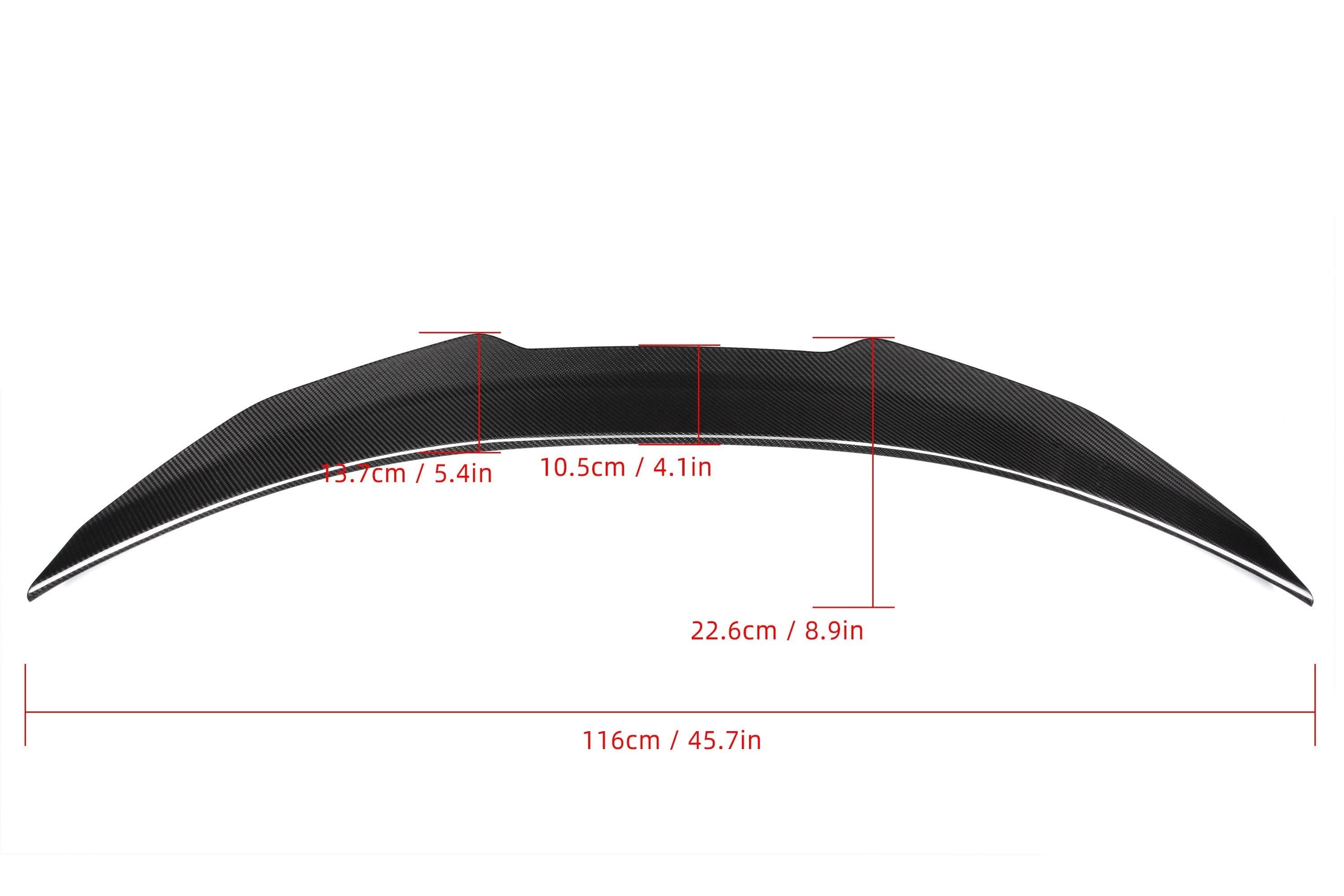 Pre-Preg Carbon fibre boot spoiler for Audi A3 S3 RS3 saloon, model 2013-2020, featuring sleek carbon fibre design.