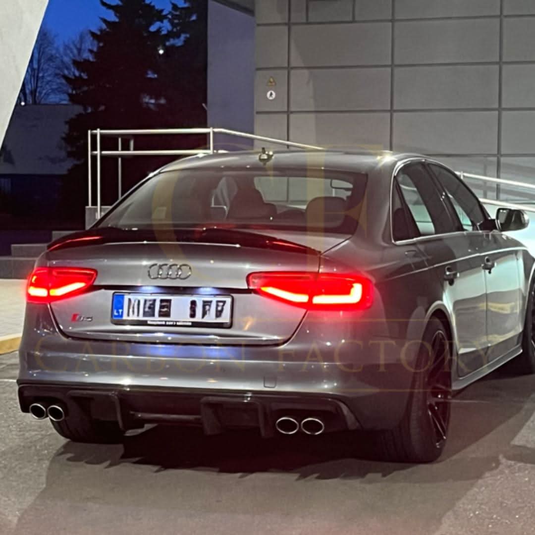 PSM Style Pre-Preg Carbon Fibre Boot Spoiler for Audi S4 B8 B8.5 08-15 - Carbon Factory