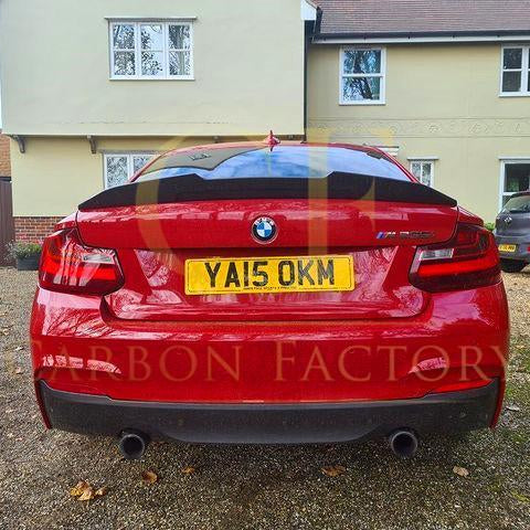 PSM Style Pre-Preg Carbon Fibre Boot Spoiler for BMW 2 Series F22 F87 M2 13-21 - Carbon Factory