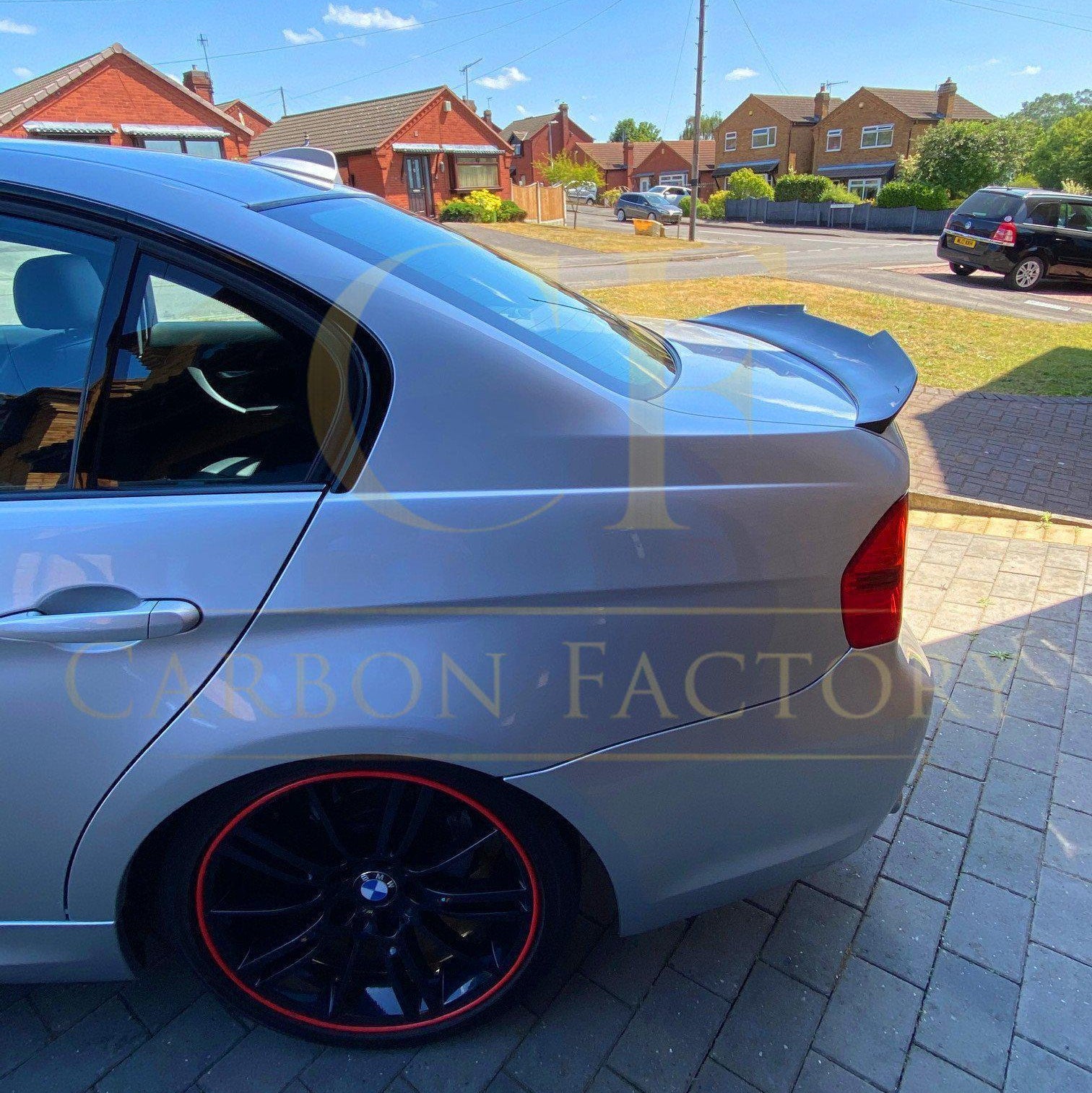 PSM Style Pre-Preg Carbon Fibre Boot Spoiler for BMW 3 Series E90 Saloon inc M3 07-13 - Carbon Factory