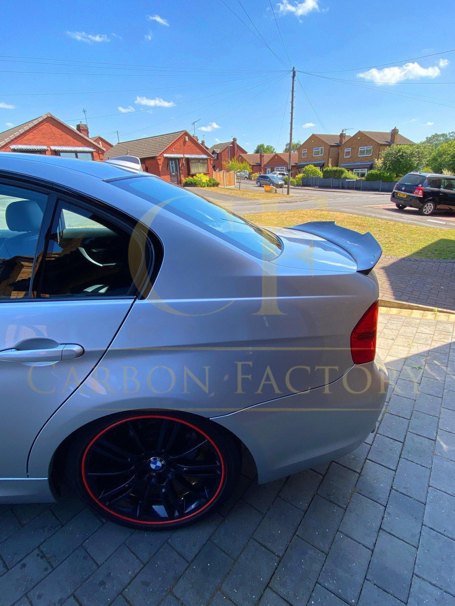 PSM Style Pre-Preg Carbon Fibre Boot Spoiler for BMW 3 Series E90 Saloon inc M3 07-13 - Carbon Factory