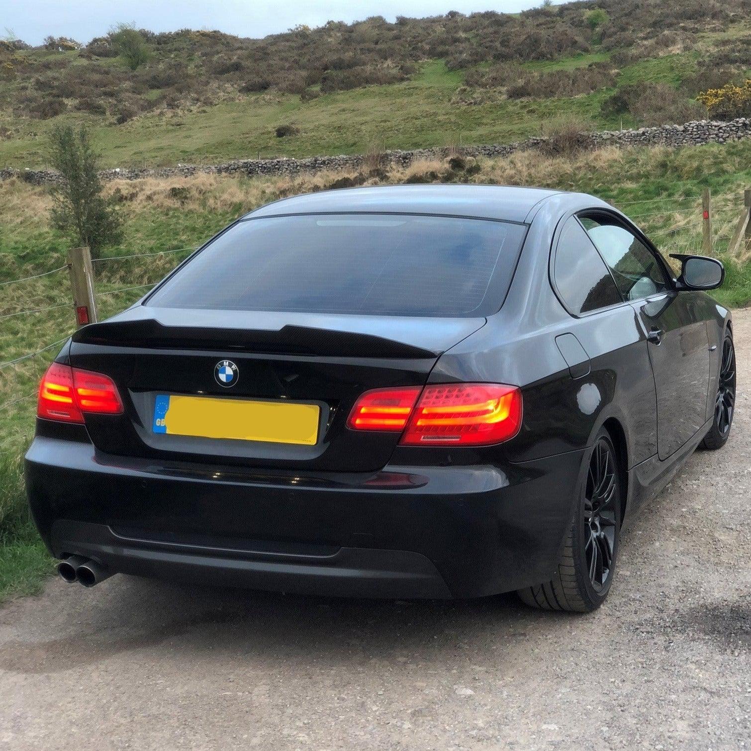 PSM Style Pre-Preg Carbon Fibre Boot Spoiler for BMW 3 Series E92 Coupe inc M3 07-13 - Carbon Factory