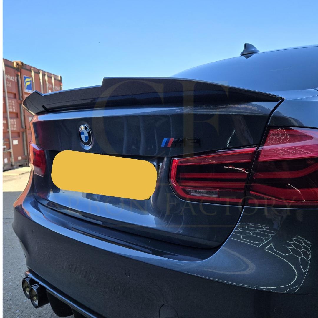PSM Style Pre-Preg Carbon Fibre Boot Spoiler for BMW 3 Series F30 F80 Saloon inc M3 13-18 - Carbon Factory