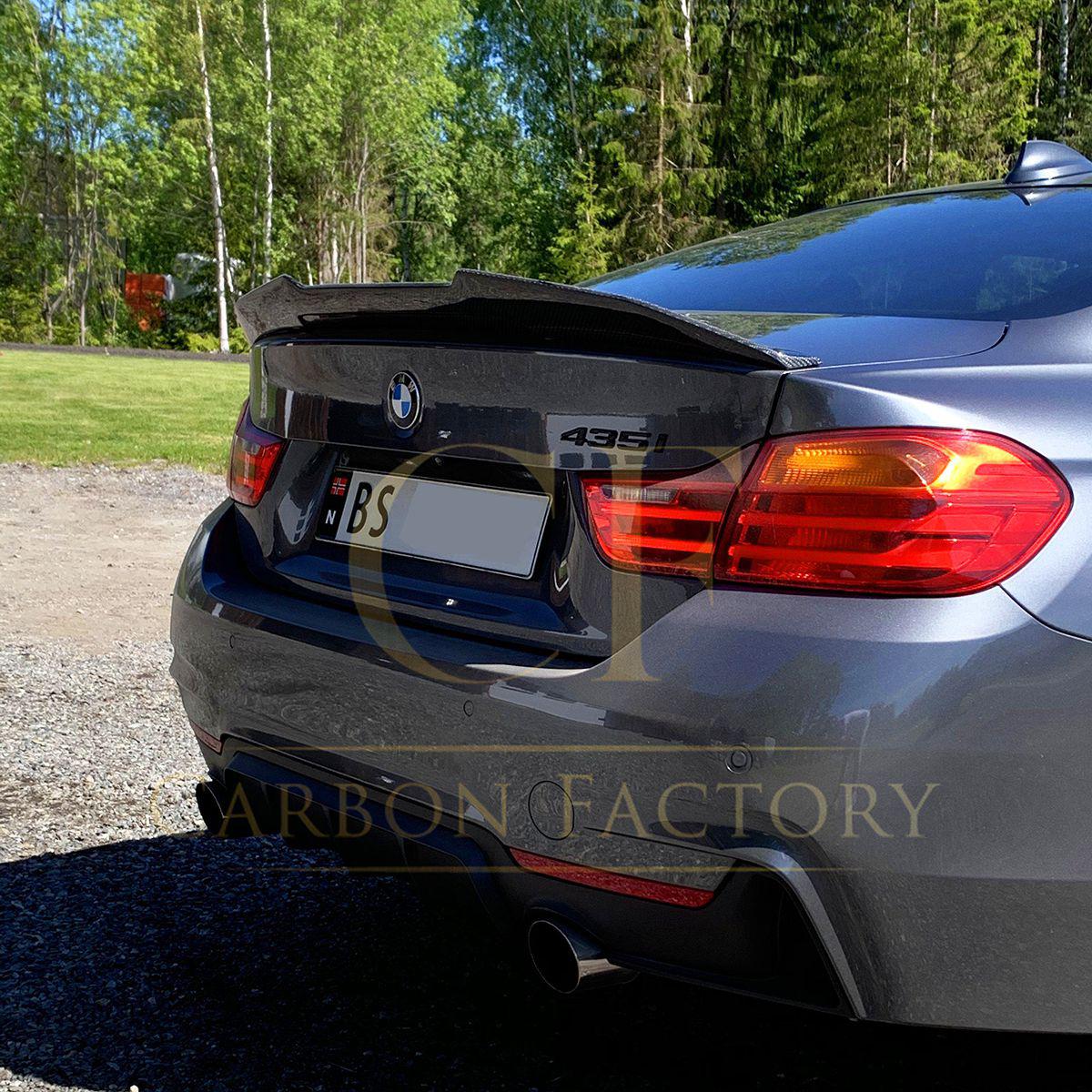 PSM Style Pre-Preg Carbon Fibre Boot Spoiler for BMW 4 Series F32 Coupe 14-20 - Carbon Factory