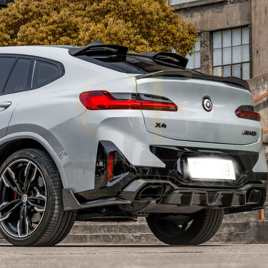 SQ Style Pre-Preg Carbon Fibre Roof Spoiler for BMW G02 X4 F98 X4M 2019-Present - Carbon Factory