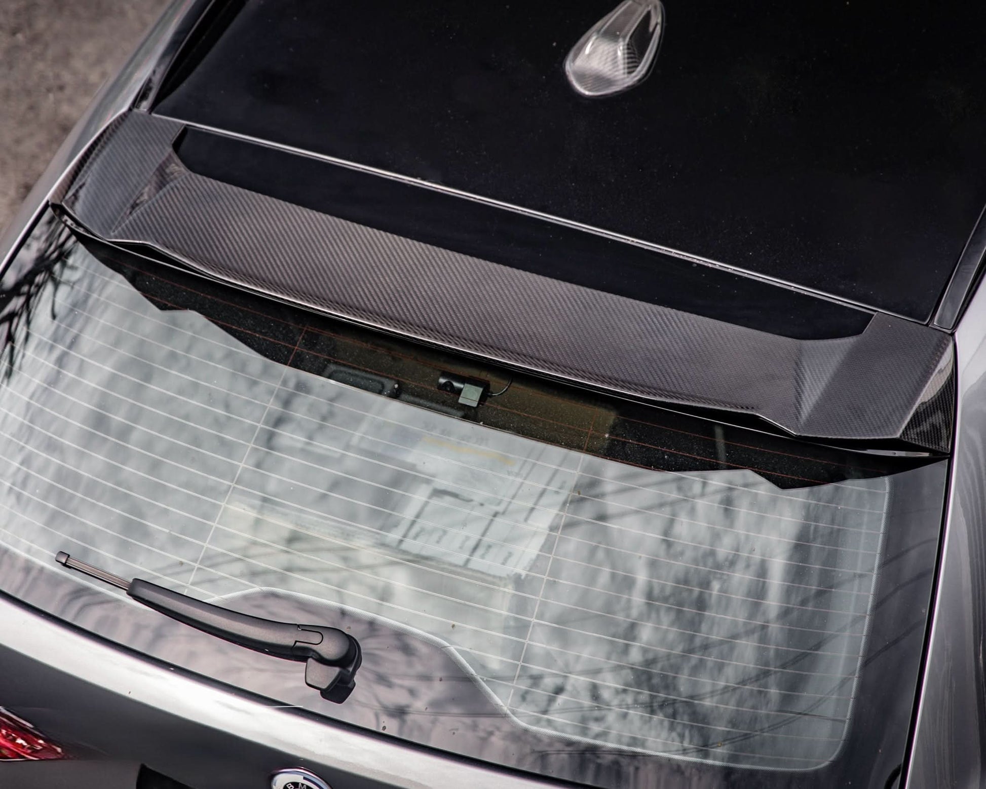 SQ2 Style Pre-Preg Carbon Fibre Roof Spoiler for BMW G81 M3 G21 3 Series Touring 19-Present - Carbon Factory