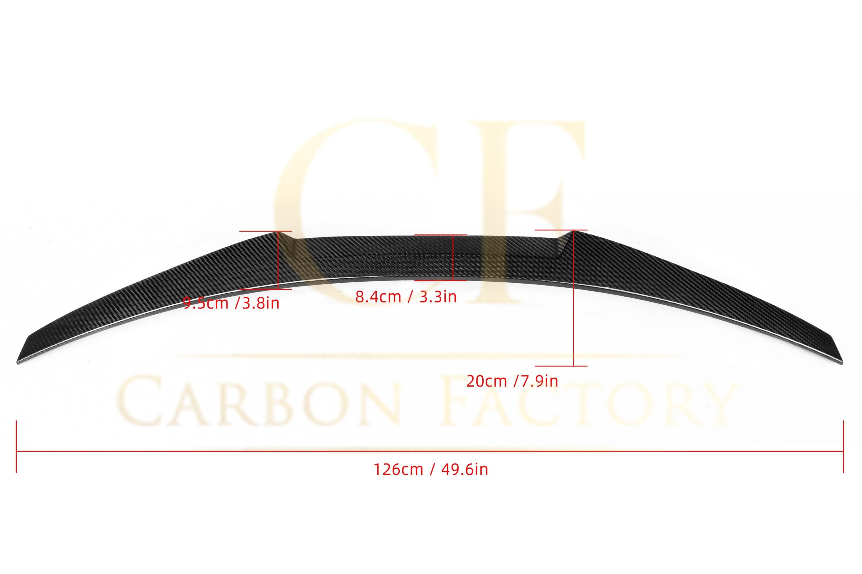 V Style Pre-Preg Carbon Fibre Boot Spoiler for Audi C8 A6 S6 19-24 - Carbon Factory