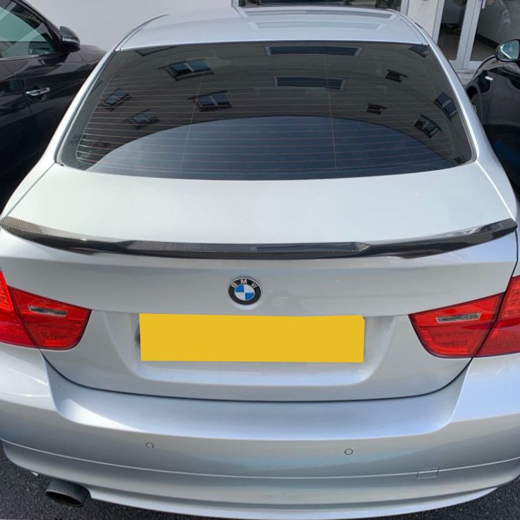 V Style Pre-Preg Carbon Fibre Boot Spoiler for BMW 3 Series E90 Saloon inc M3 07-13 - Carbon Factory