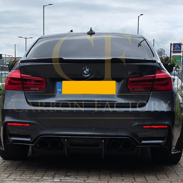 V Style Pre-Preg Carbon Fibre Boot Spoiler for BMW 3 Series F30 F80 Saloon inc M3 13-18 - Carbon Factory
