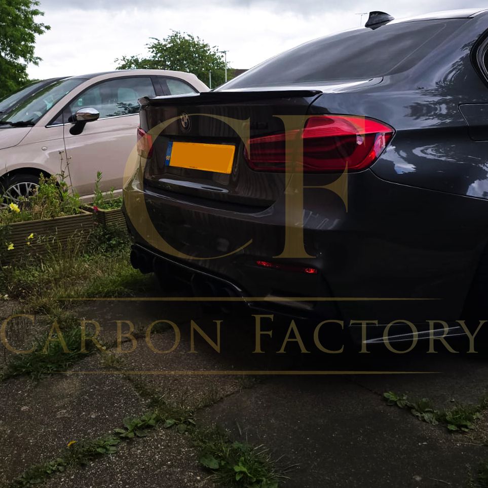 V Style Pre-Preg Carbon Fibre Boot Spoiler for BMW 3 Series F30 F80 Saloon inc M3 13-18 - Carbon Factory