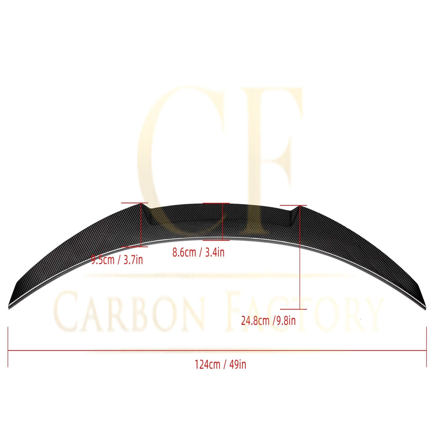 V Style Pre-Preg Carbon Fibre Boot Spoiler for BMW 3 Series F30 F80 Saloon inc M3 13-18 - Carbon Factory