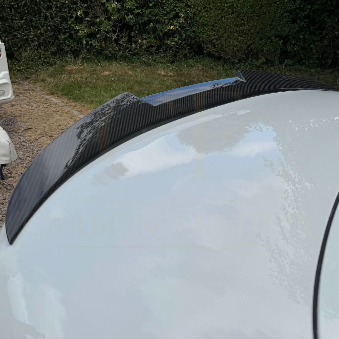 V Style Pre-Preg Carbon Fibre Boot Spoiler for BMW 4 Series F33 Convertible inc F83 M4 14-20 - Carbon Factory