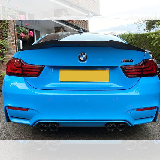 V Style Pre-Preg Carbon Fibre Boot Spoiler for BMW F82 M4 Coupe 14-20 - Carbon Factory